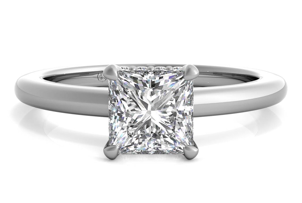 Solitaire Diamond Gallery Engagement Ring